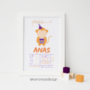 Poster de Naissance Islamique Singe