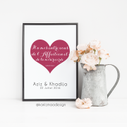 Poster Mariage Coran