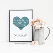 Poster Mariage Coran