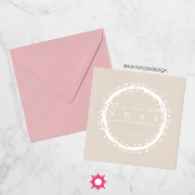Faire-part de mariage musulman Fleurs