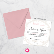 Faire-part de mariage musulman Recto