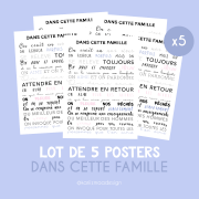 Posters Dans cette famille