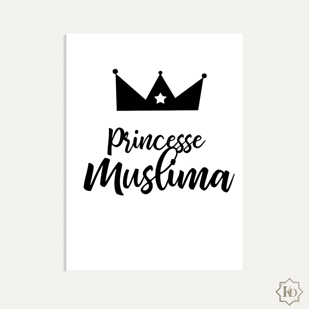 Poster enfant princesse muslima