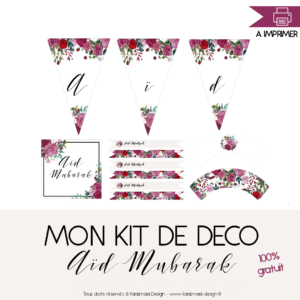 Mon kit de Déco Aid Mubarak Fleuri